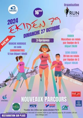 Dimanche 27 Octobre : Ekiden 79 - 16ème édition