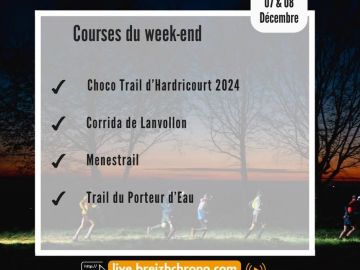 Ce week-end retrouvez nos équipes sur 4 courses 🏃‍♀️

° ChocoTrail Hardricourt 2024 : pour sa 10ème édition, le ChocoTrail d’Hardricourt vous propose...